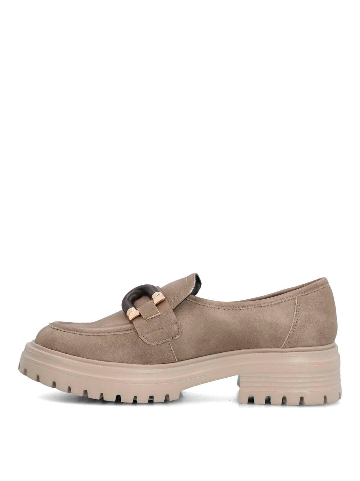 Mocasin Cuero Mujer Botana Café