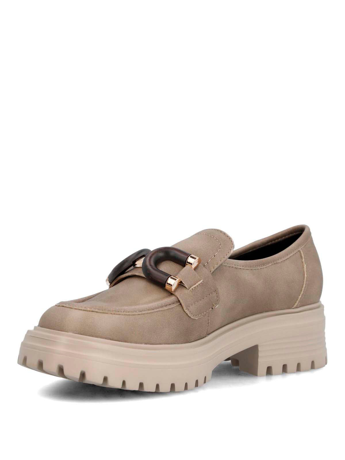 Mocasin Cuero Mujer Botana Café