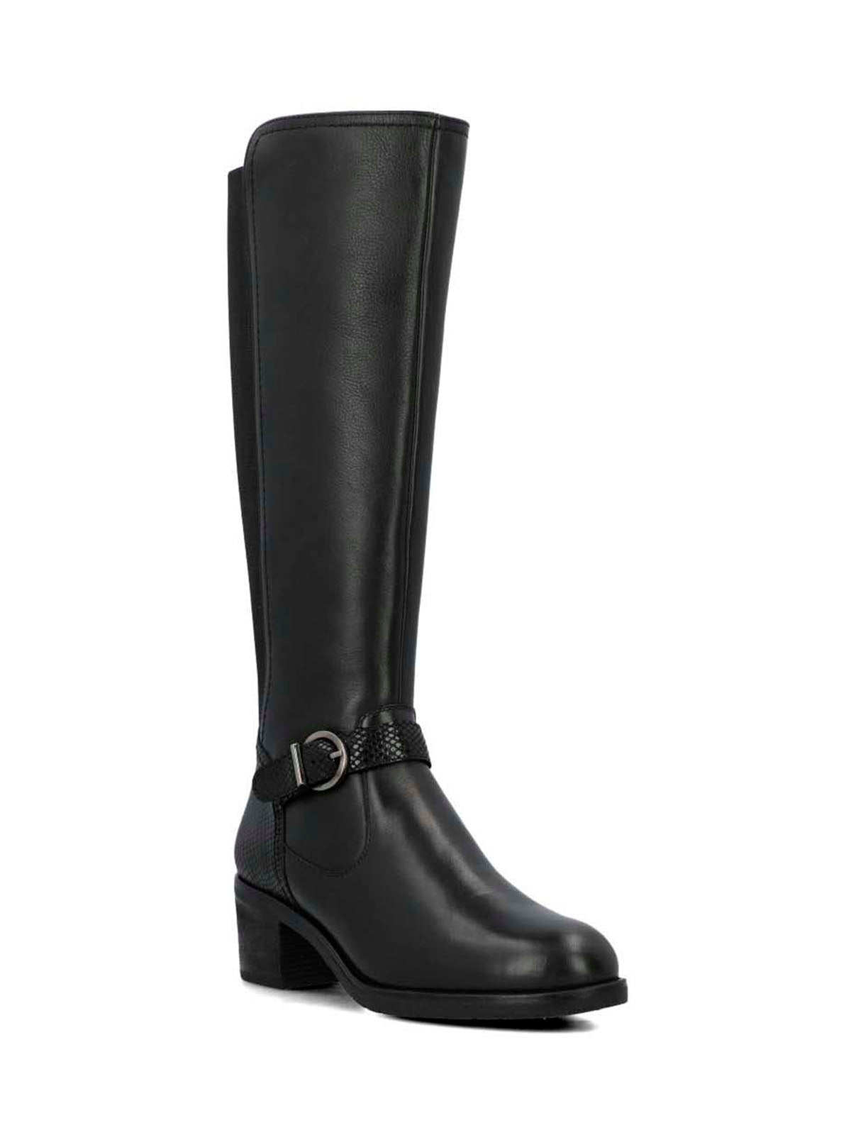 Bota Cuero Mujer Elsetet Negra