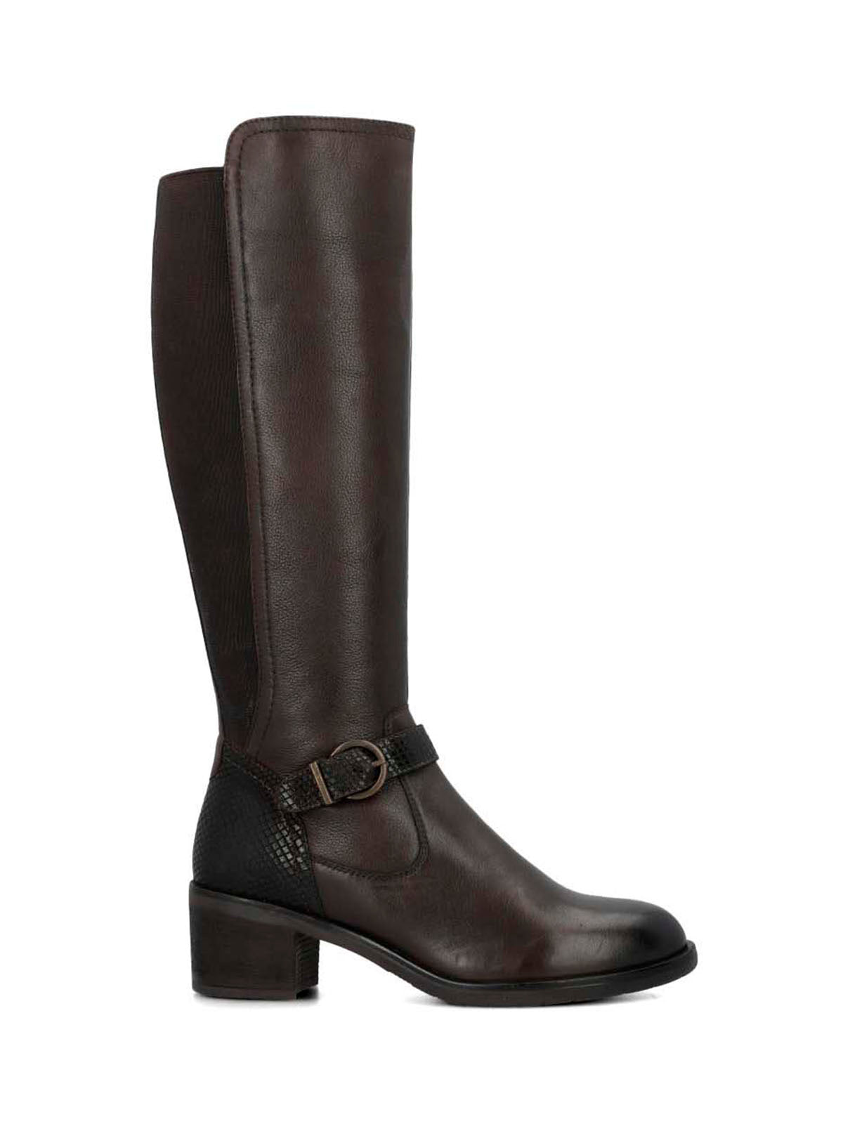 Bota Cuero Mujer Elsetet Café