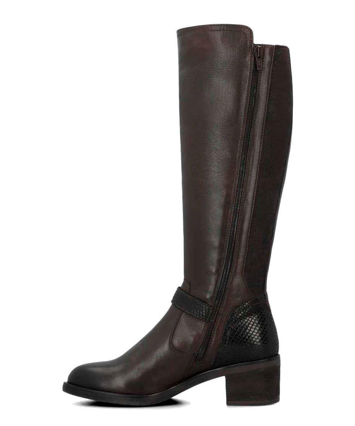 Bota Cuero Mujer Elsetet Café