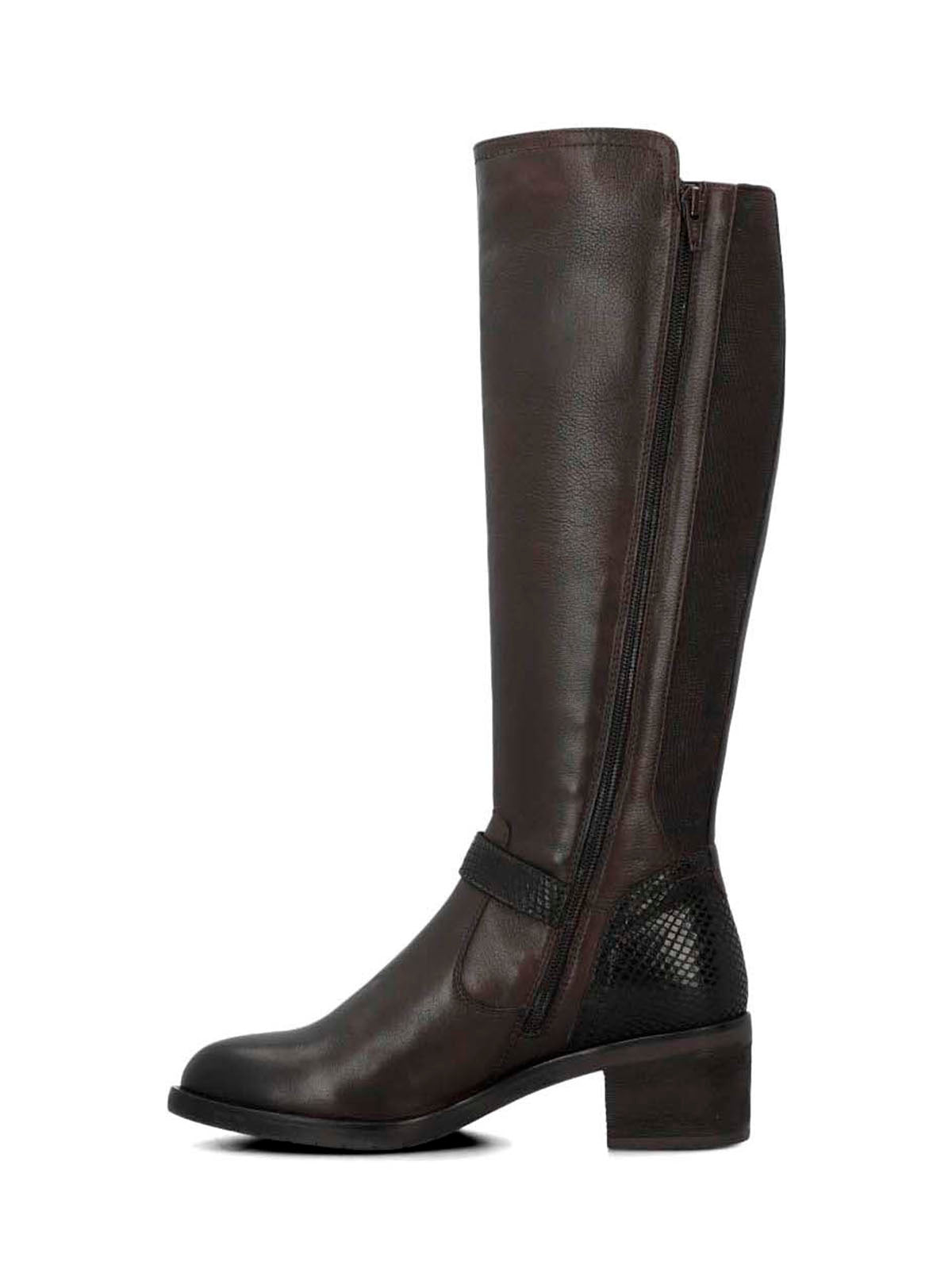 Bota Cuero Mujer Elsetet Café