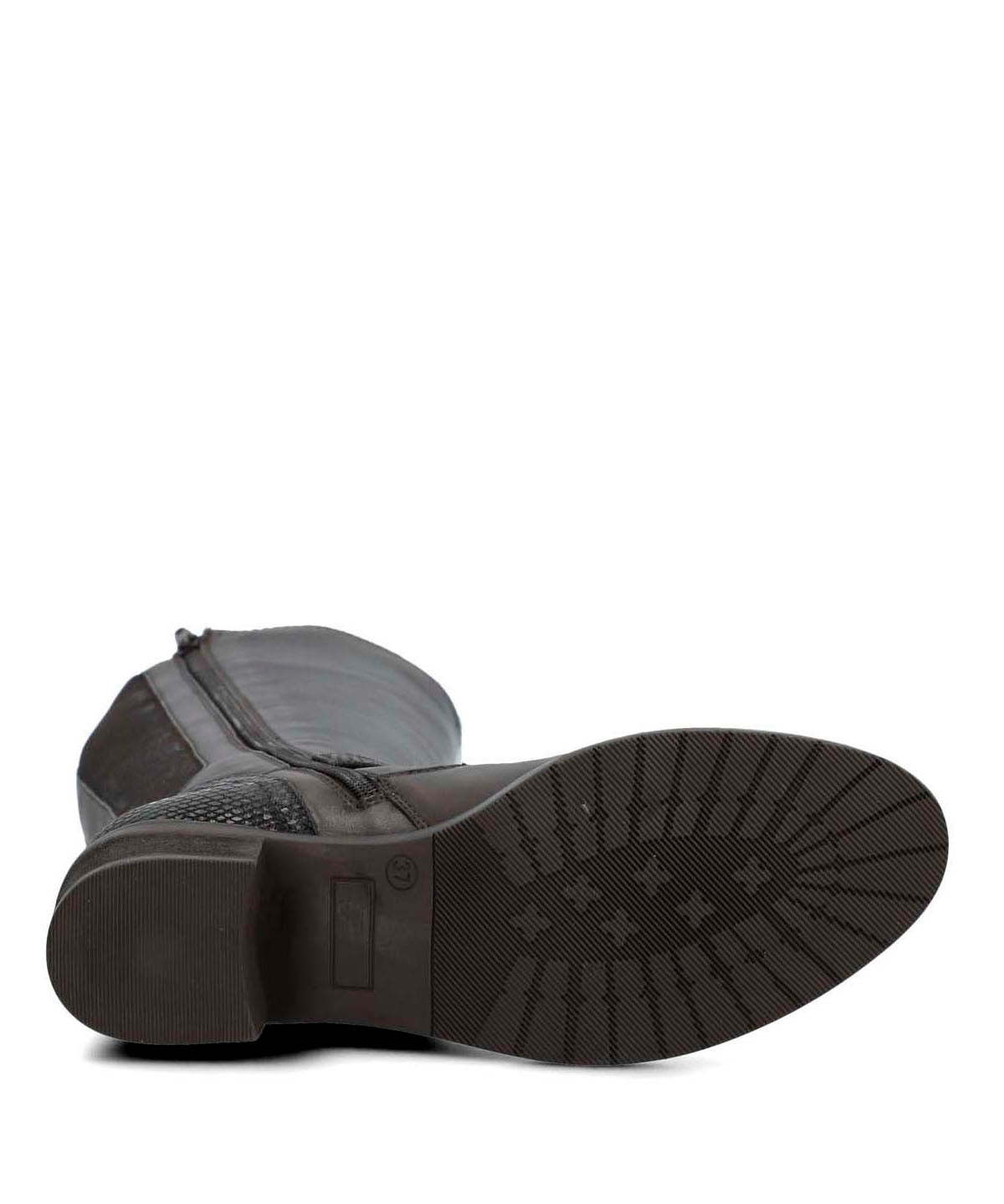 Bota Cuero Mujer Elsetet Café