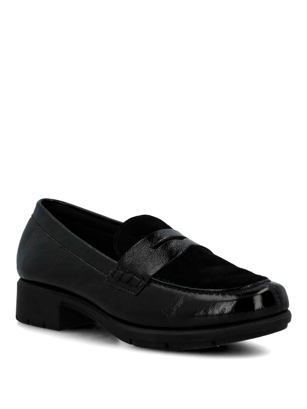Mocasin Cuero Mujer Carlana Negro