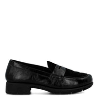 Mocasin Cuero Mujer Carlana Negro