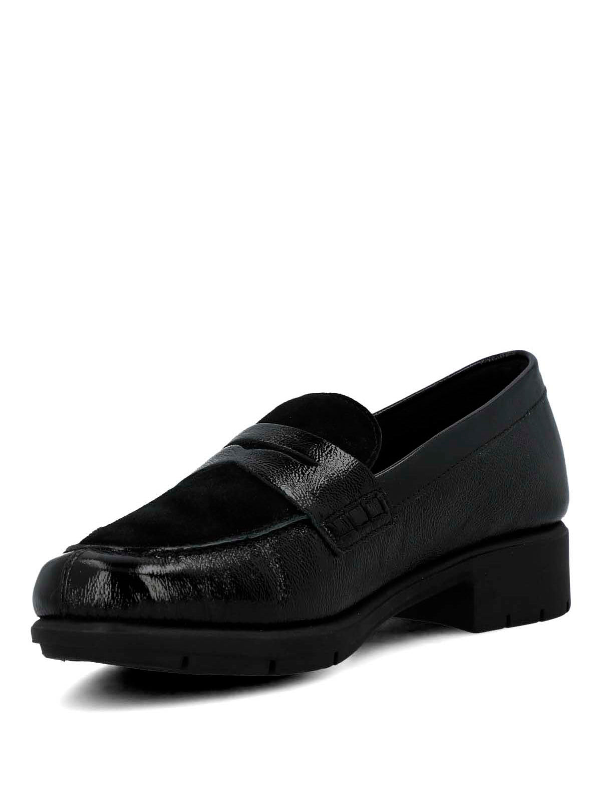 Mocasin Cuero Mujer Carlana Negro