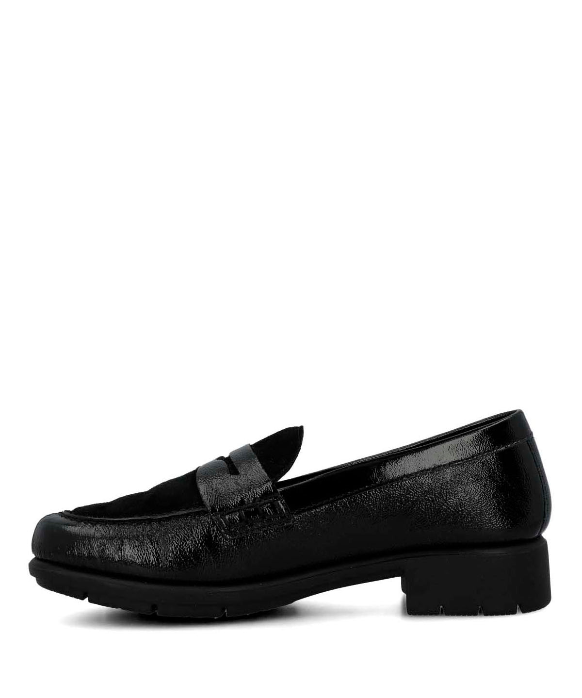 Mocasin Cuero Mujer Carlana Negro