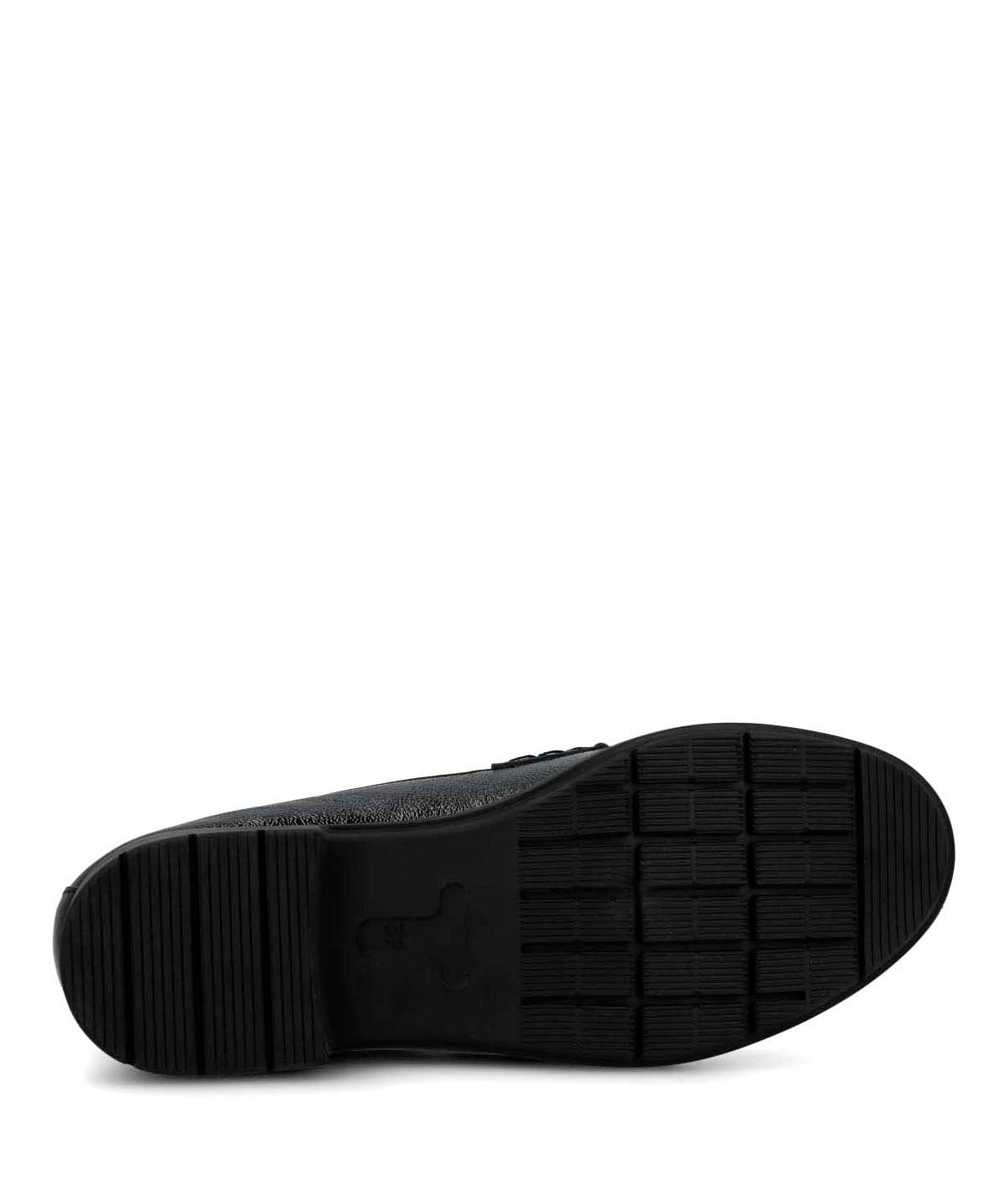 Mocasin Cuero Mujer Carlana Negro