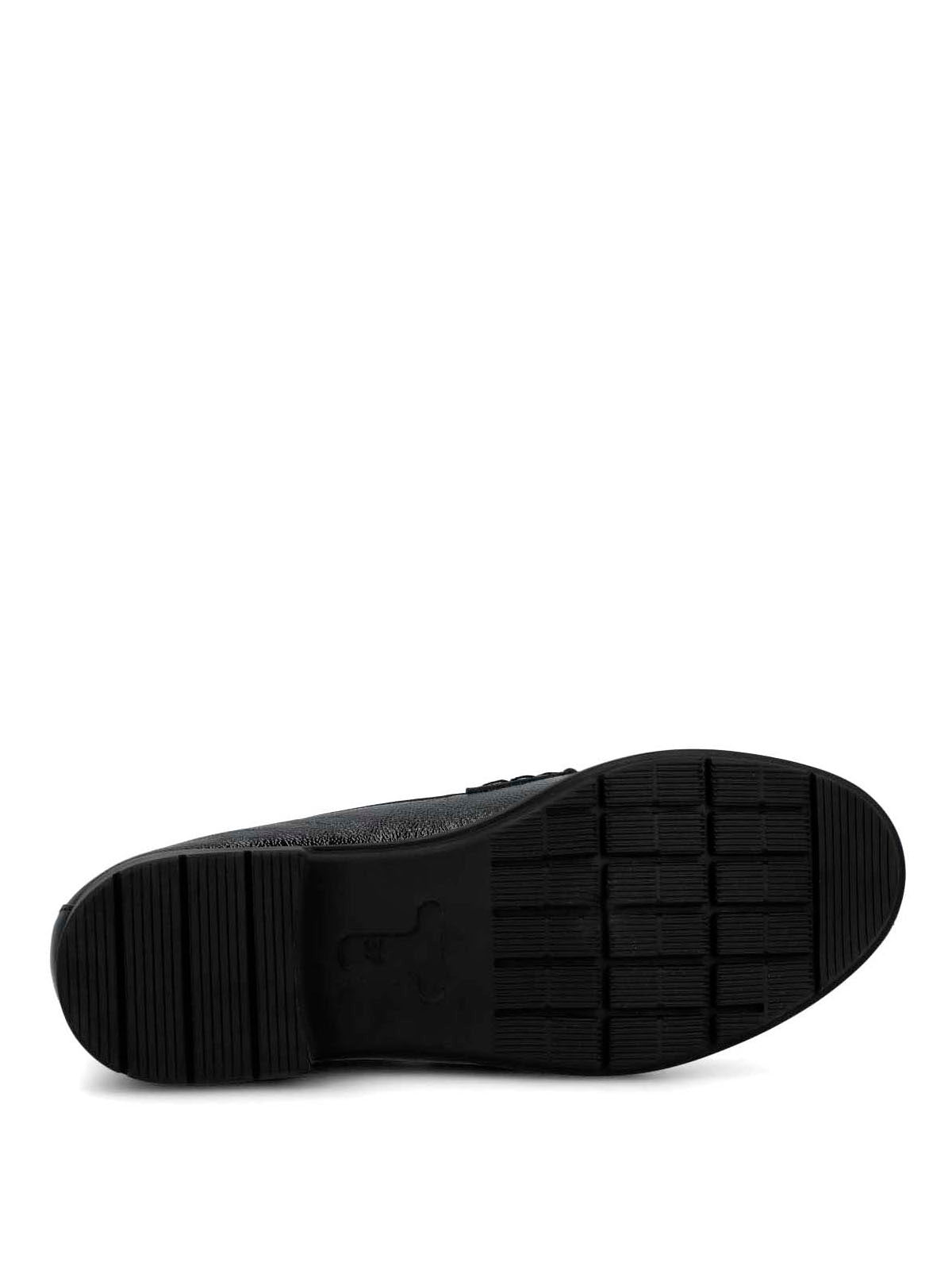 Mocasin Cuero Mujer Carlana Negro