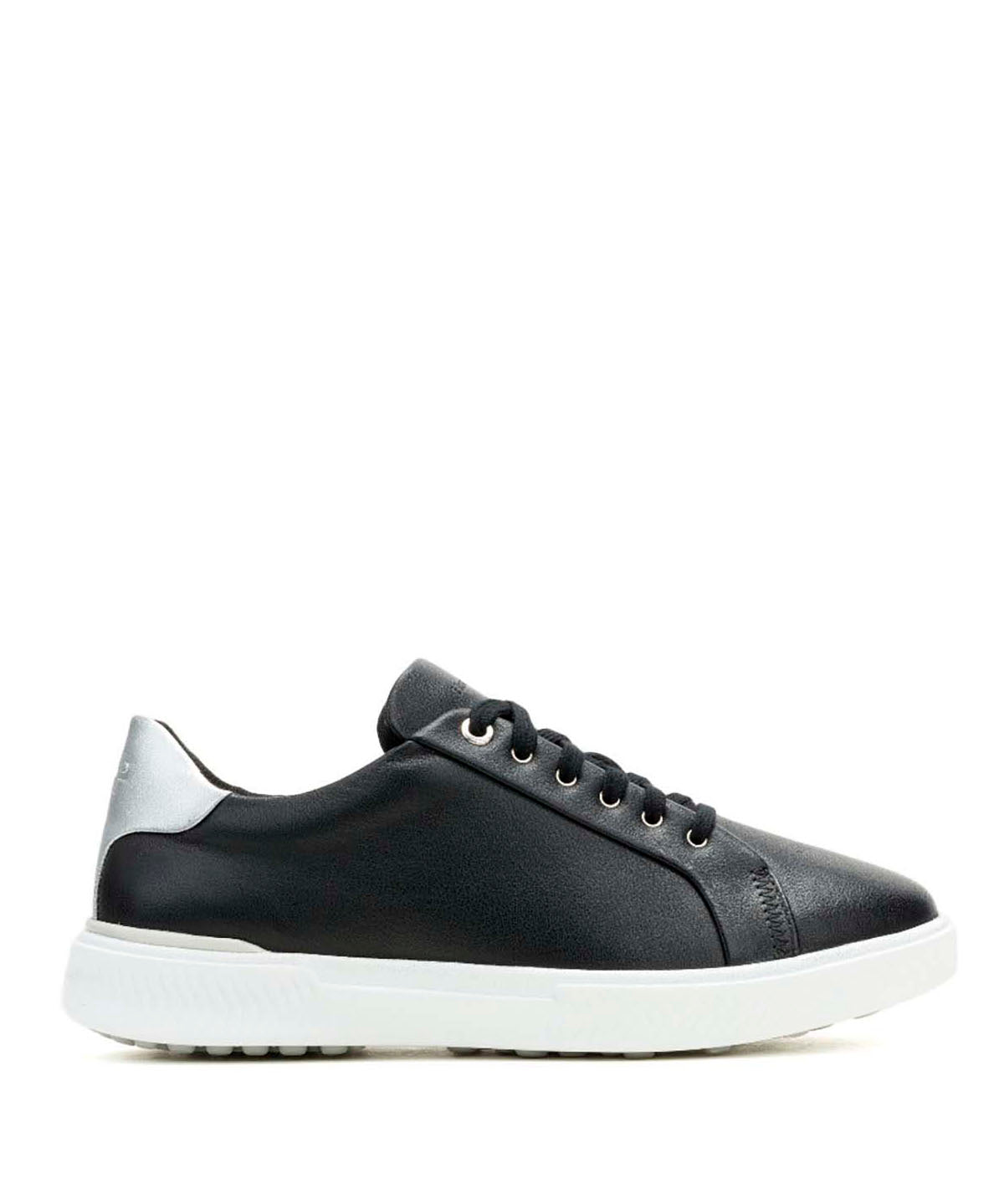 Zapatilla Cuero Mujer Mae Laceup Negra