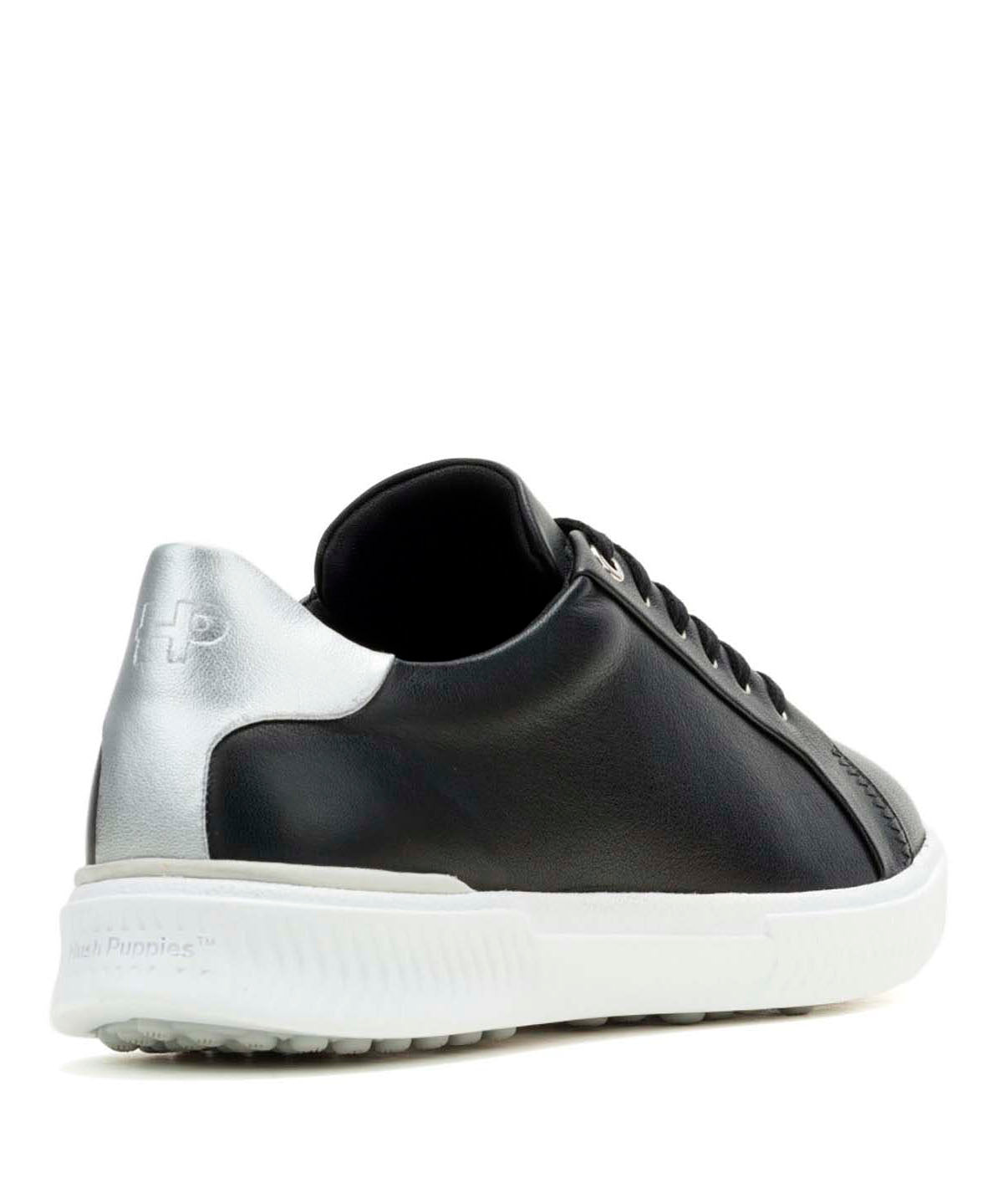 Zapatilla Cuero Mujer Mae Laceup Negra