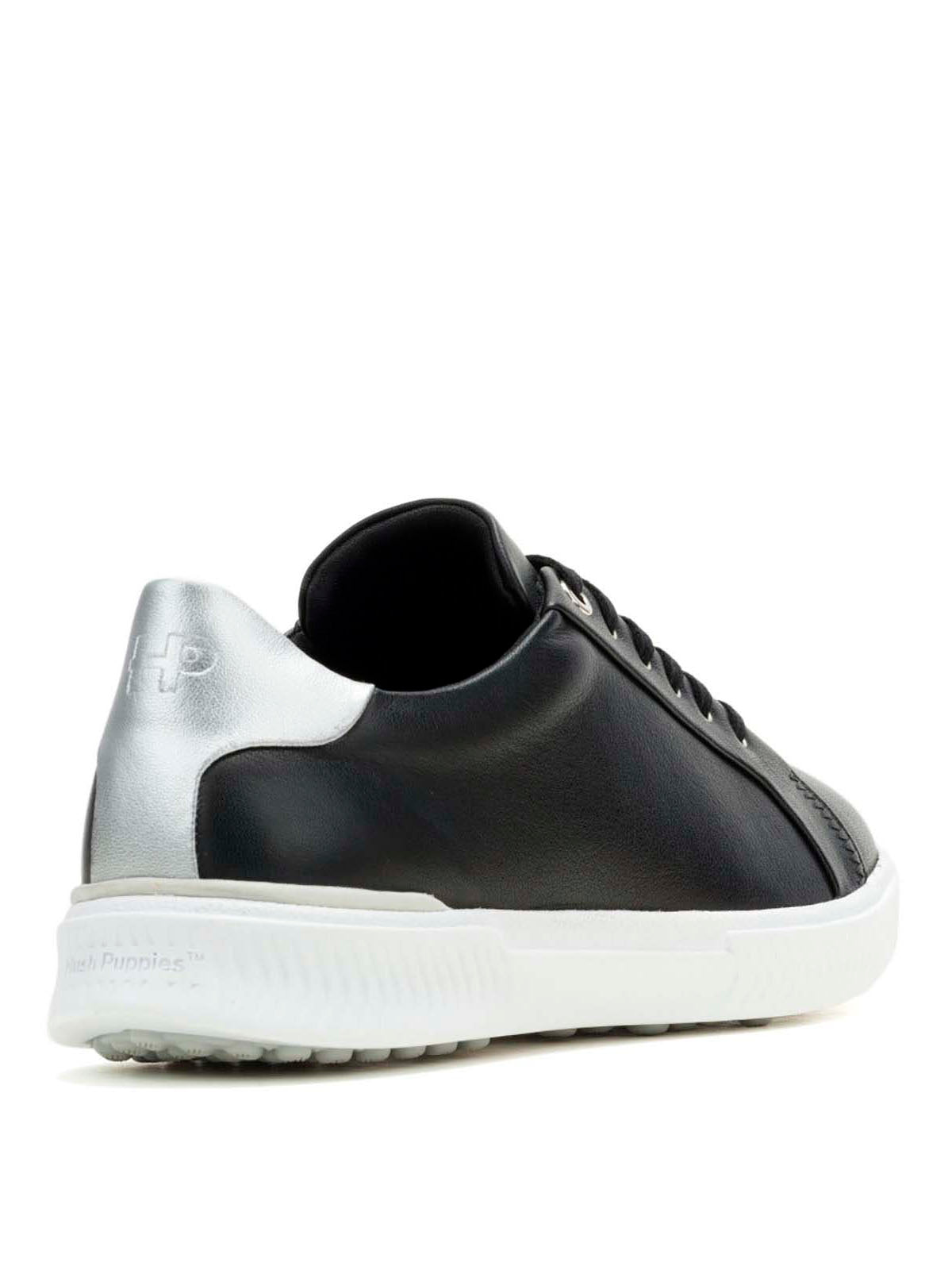 Zapatilla Cuero Mujer Mae Laceup Negra