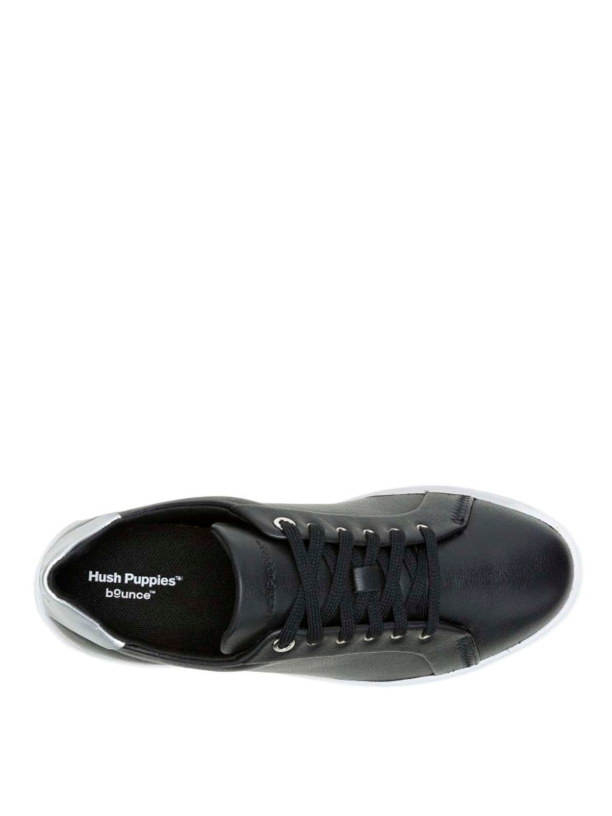 Zapatilla Cuero Mujer Mae Laceup Negra
