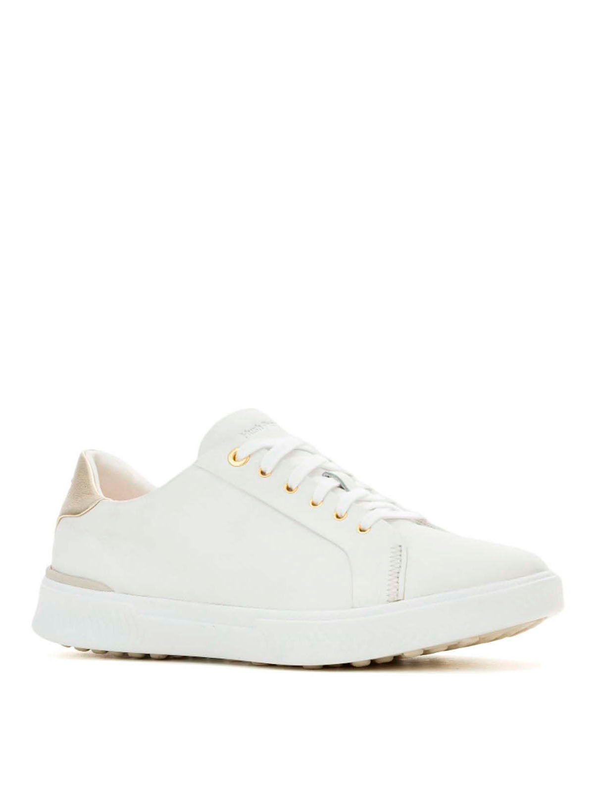 Zapatilla Cuero Mujer Mae Laceup Blanco