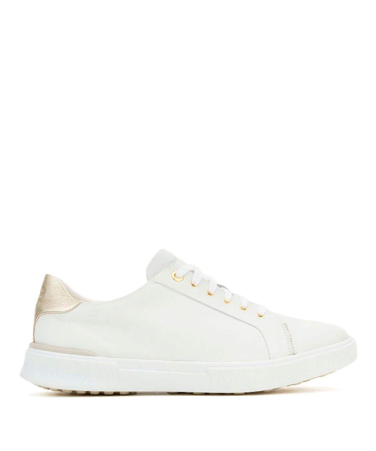 Zapatilla Cuero Mujer Mae Laceup Blanco