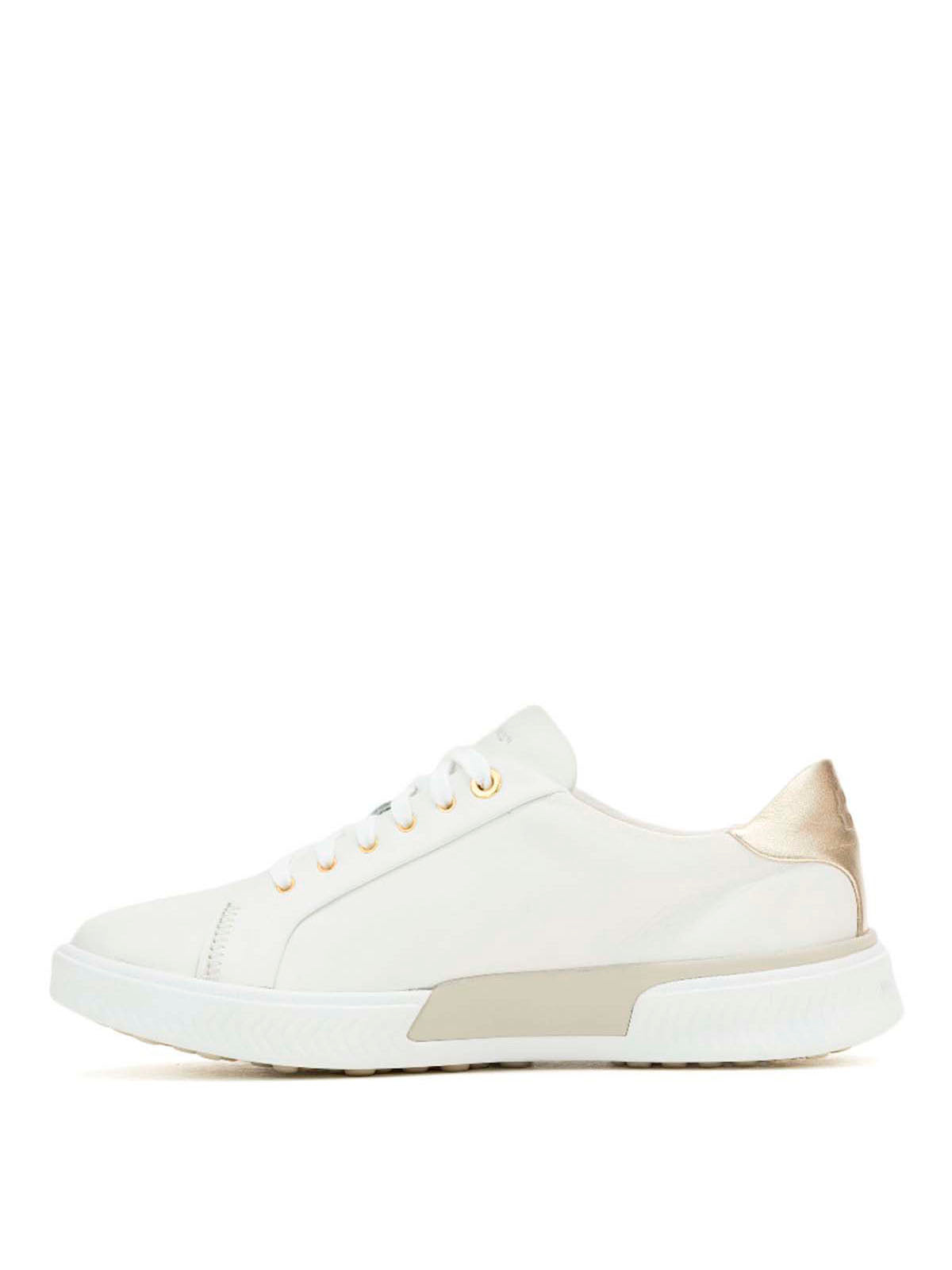 Zapatilla Cuero Mujer Mae Laceup Blanco