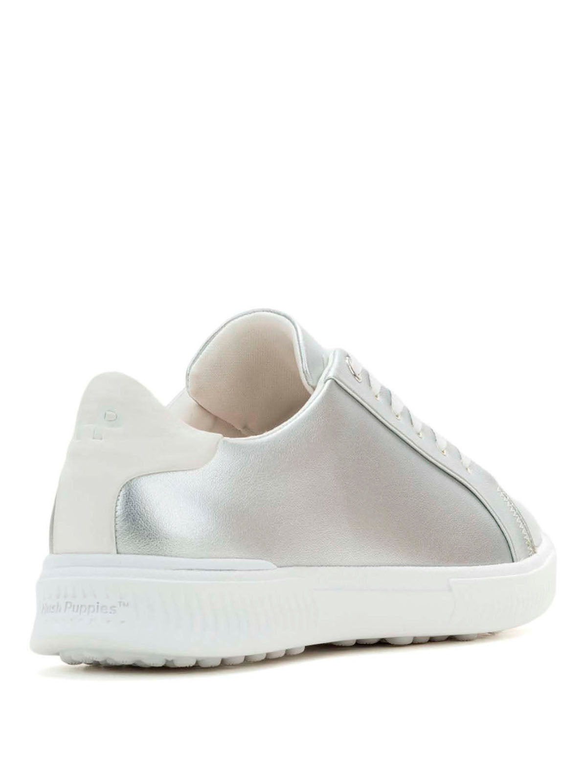 Zapatilla Cuero Mujer Mae Laceup Metalizado