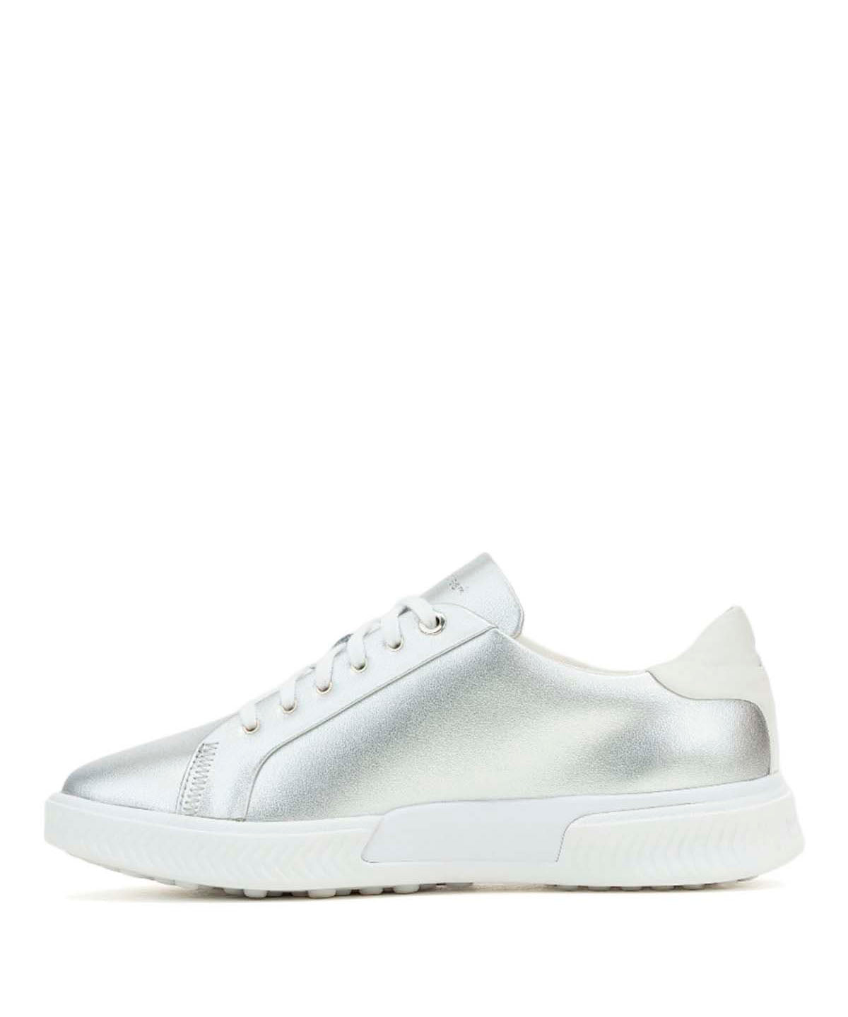 Zapatilla Cuero Mujer Mae Laceup Metalizado