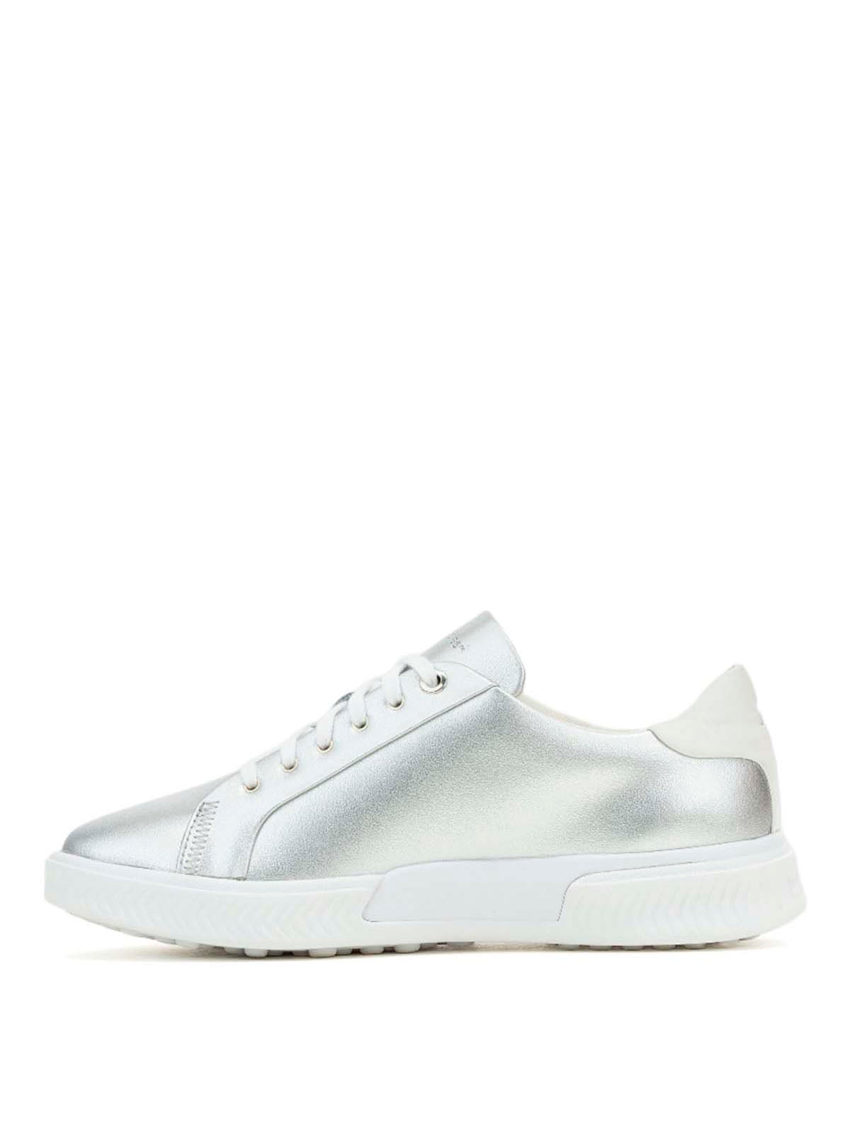 Zapatilla Cuero Mujer Mae Laceup Metalizado