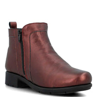 Botin Cuero Mujer Patricia Rojo