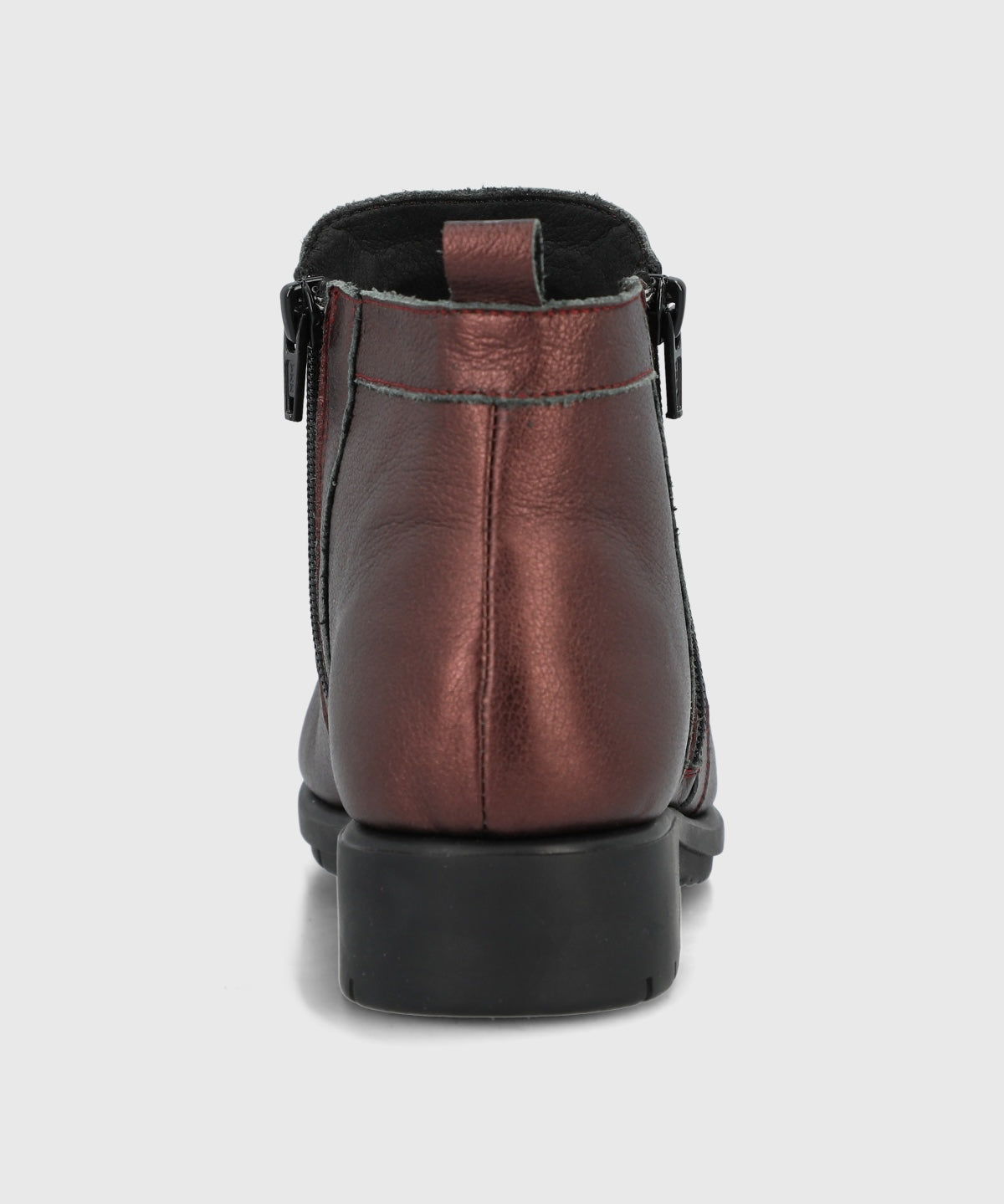 Botin Cuero Mujer Patricia Rojo