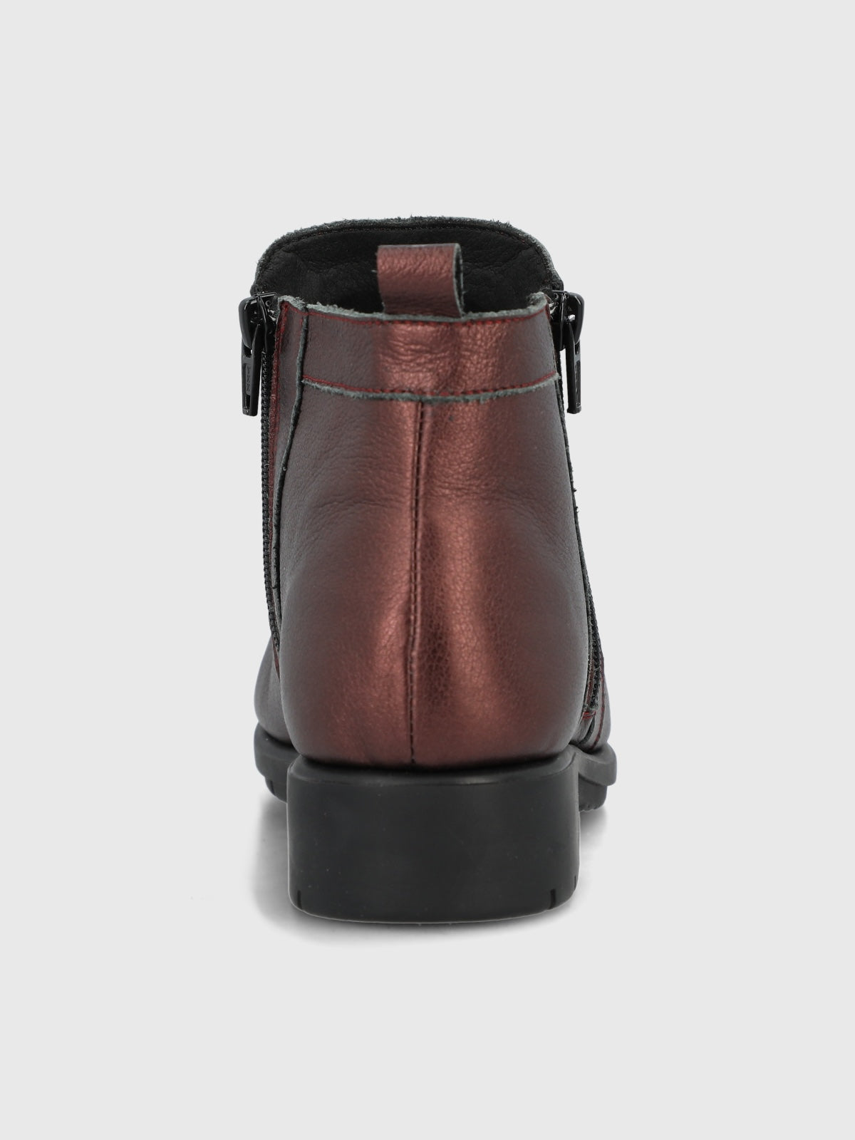Botin Cuero Mujer Patricia Rojo