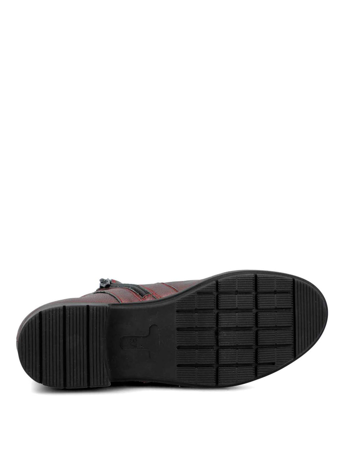 Botin Cuero Mujer Patricia Rojo