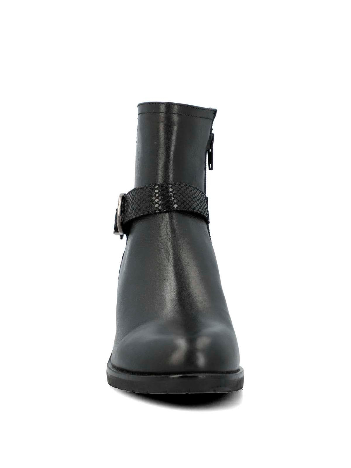 Botin Cuero Mujer Else Negro