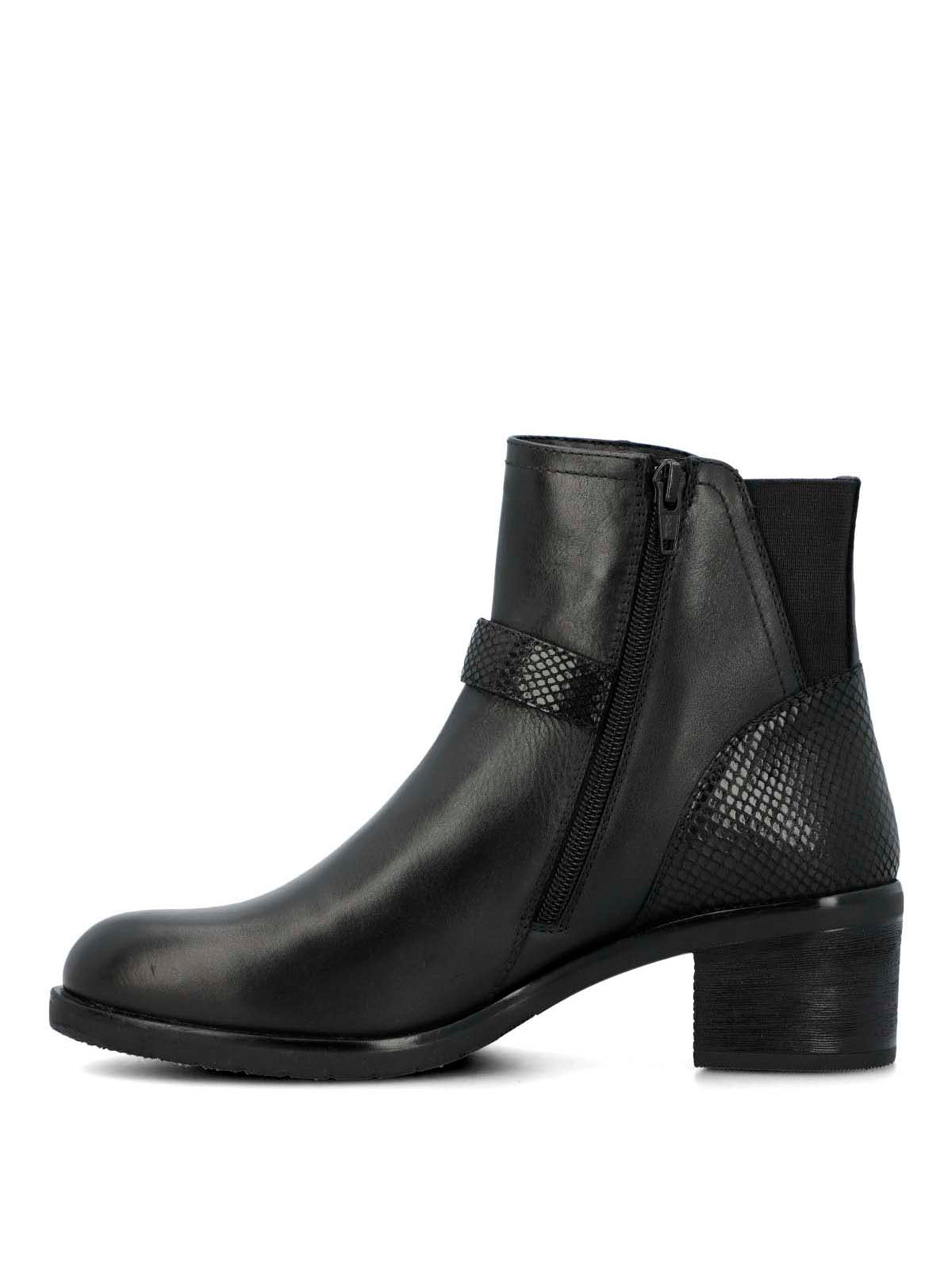 Botin Cuero Mujer Else Negro