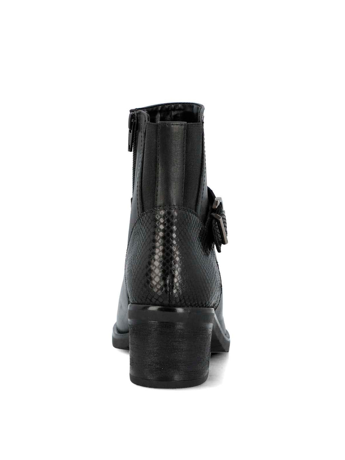 Botin Cuero Mujer Else Negro
