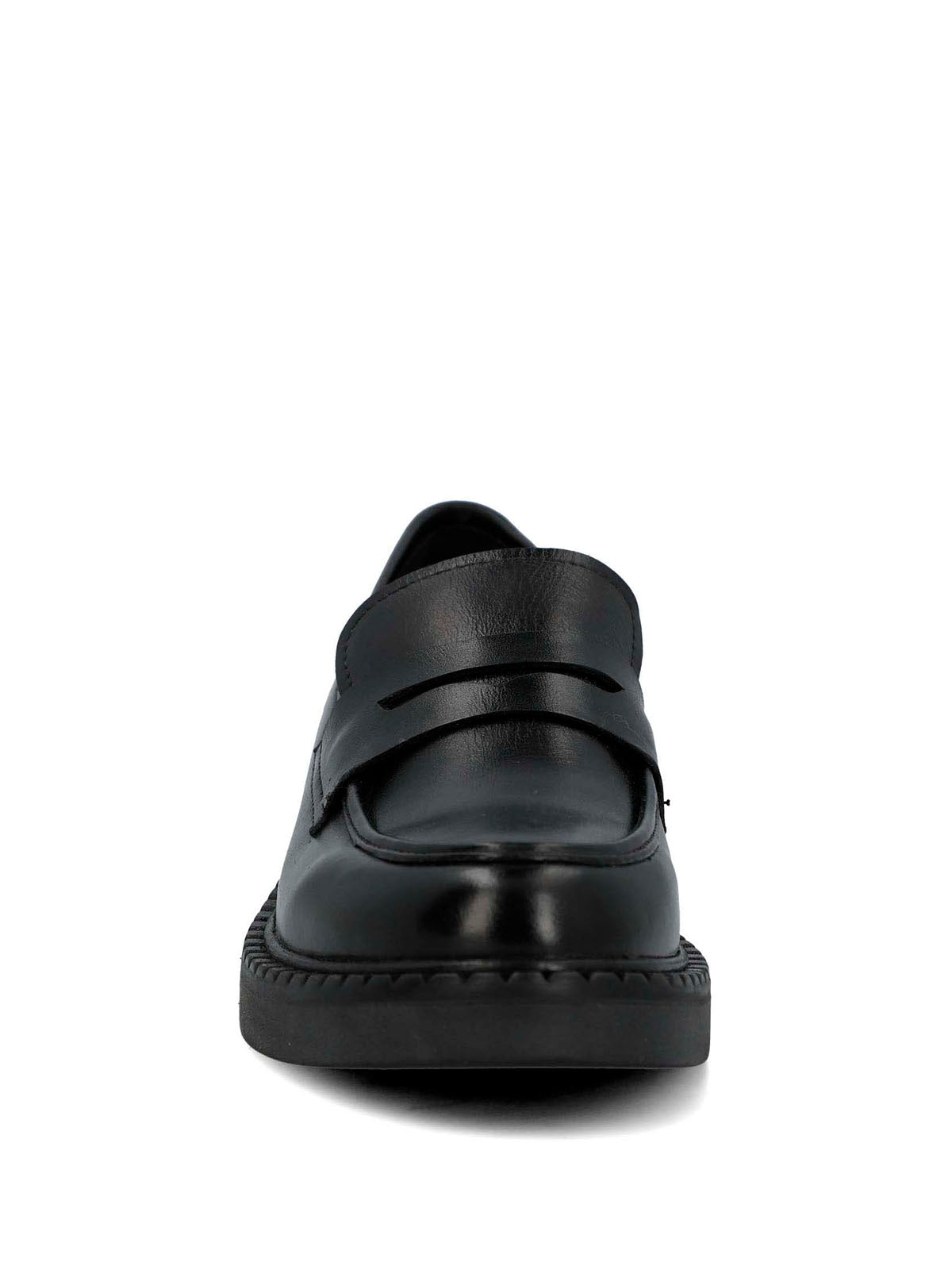 Mocasin Cuero Mujer Ruberta Negro