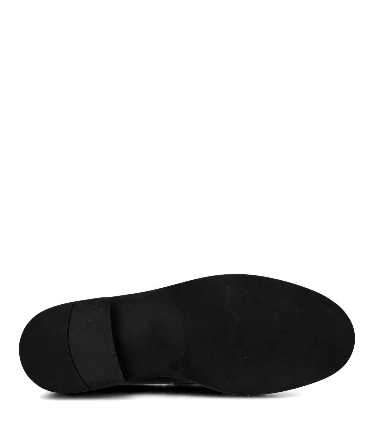 Mocasin Cuero Mujer Ruberta Negro