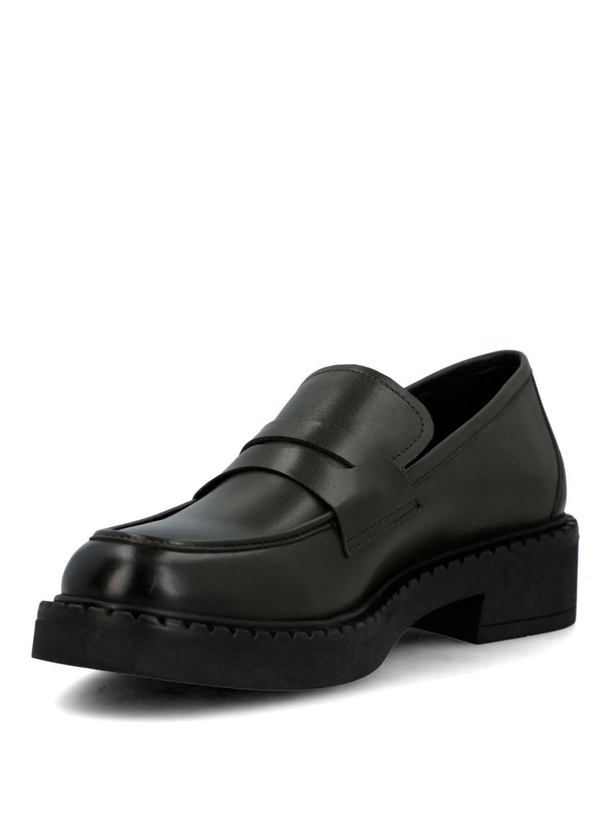 Mocasin Cuero Mujer Ruberta Verde