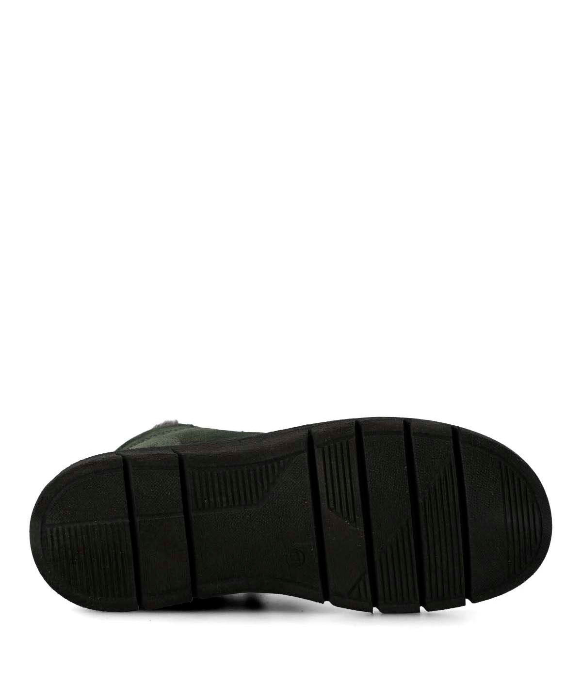 Botin Cuero Mujer Wormit Verde
