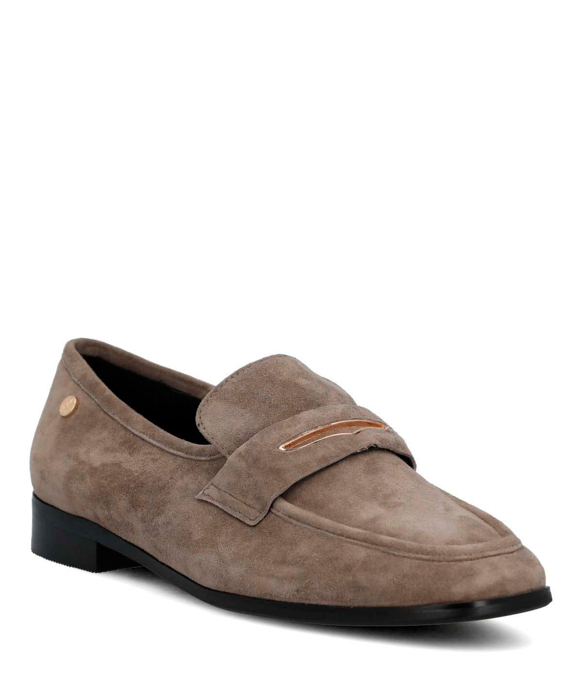 Mocasin Cuero Mujer Sulana Café
