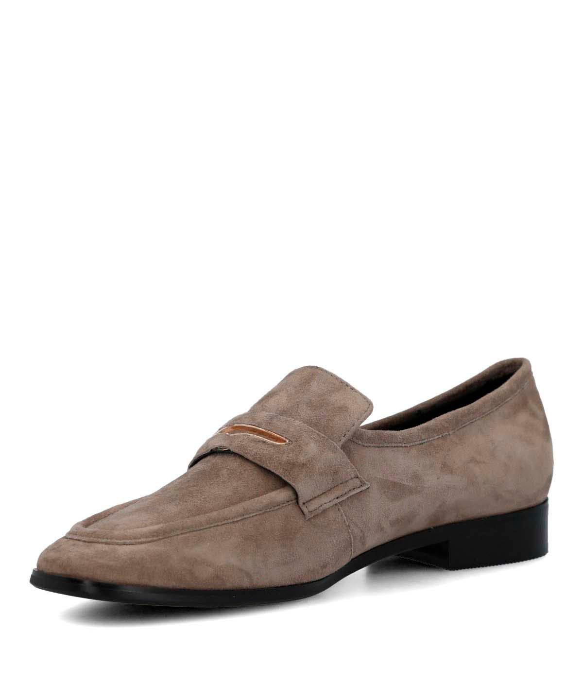 Mocasin Cuero Mujer Sulana Café