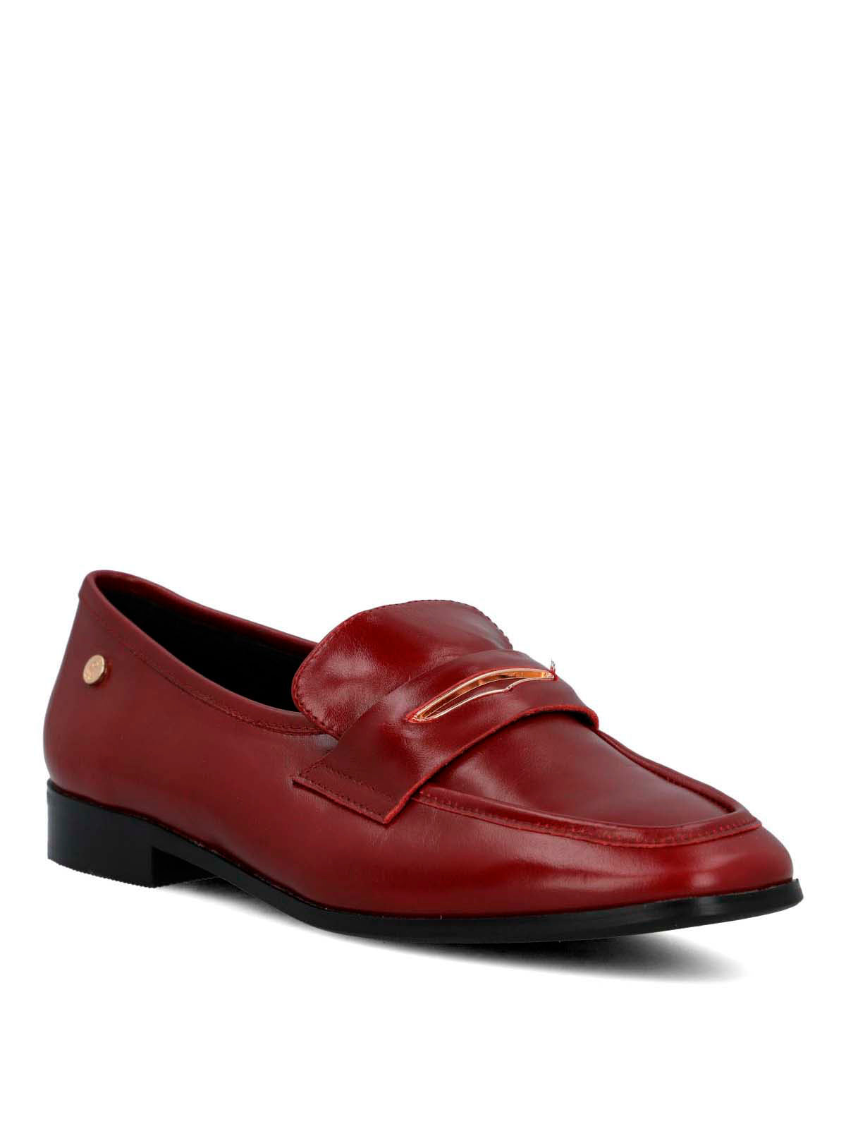 Mocasin Cuero Mujer Sulana Rojo