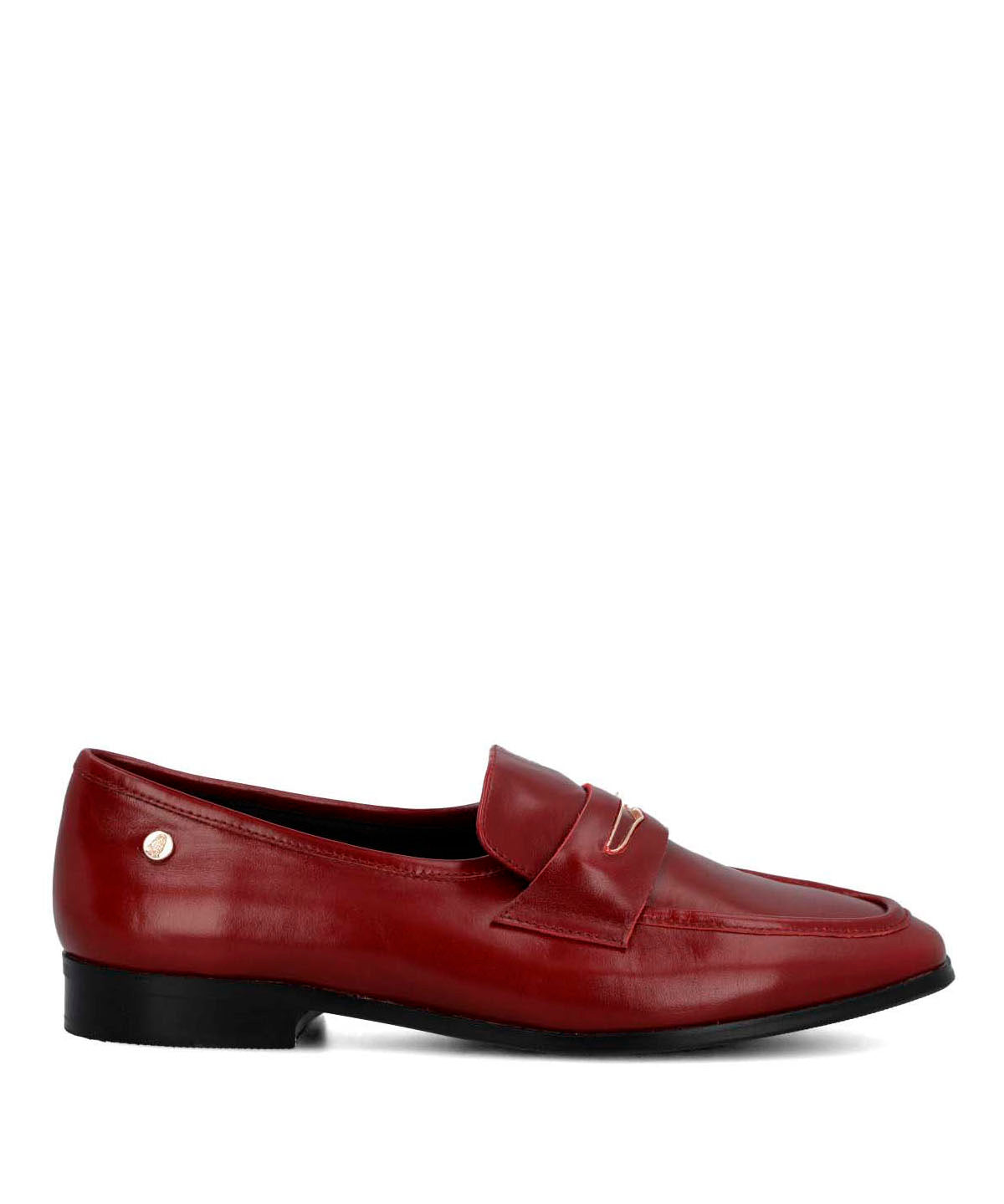 Mocasin Cuero Mujer Sulana Rojo