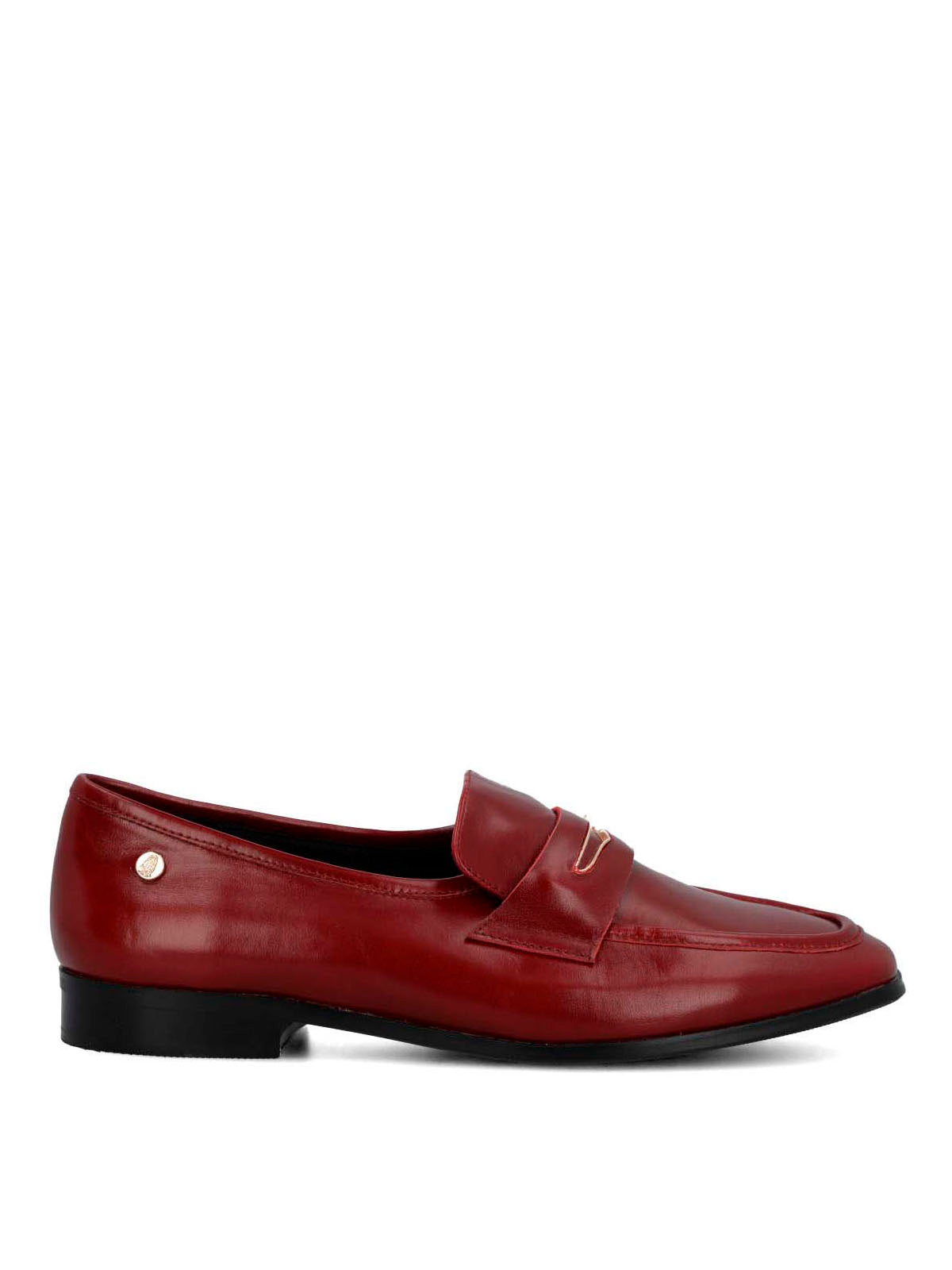 Mocasin Cuero Mujer Sulana Rojo