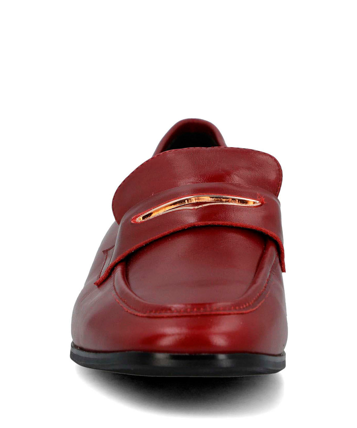 Mocasin Cuero Mujer Sulana Rojo