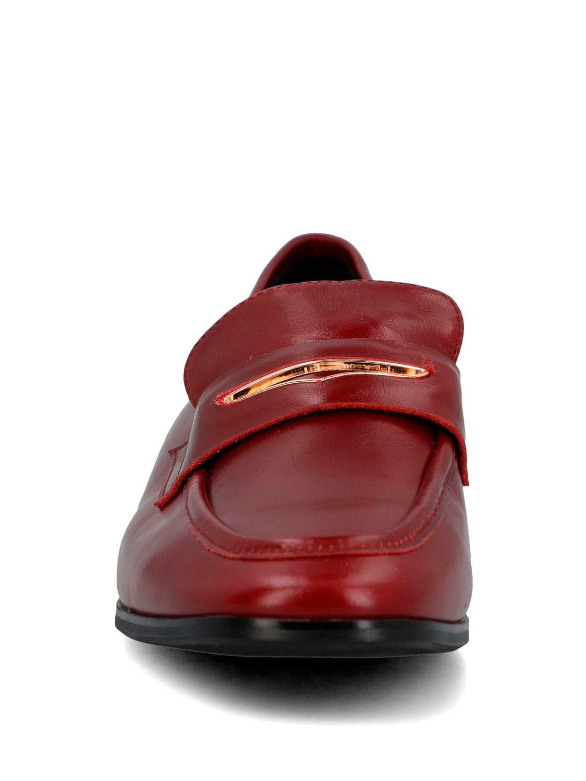 Mocasin Cuero Mujer Sulana Rojo