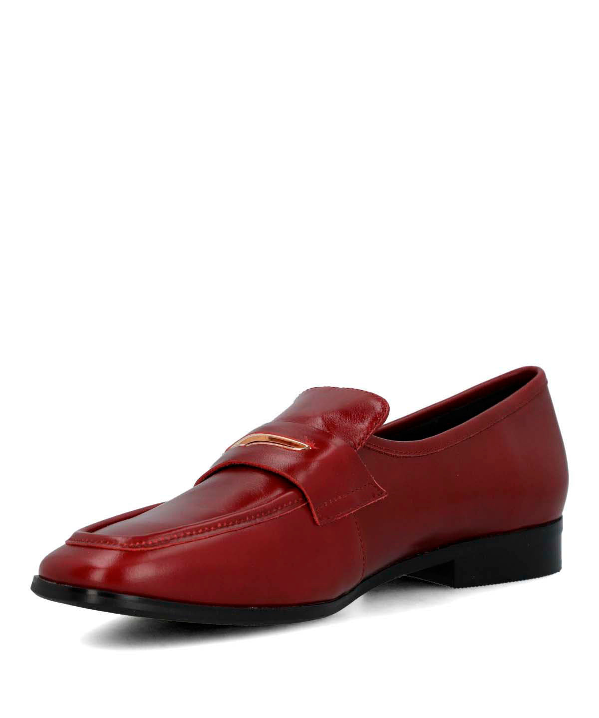 Mocasin Cuero Mujer Sulana Rojo