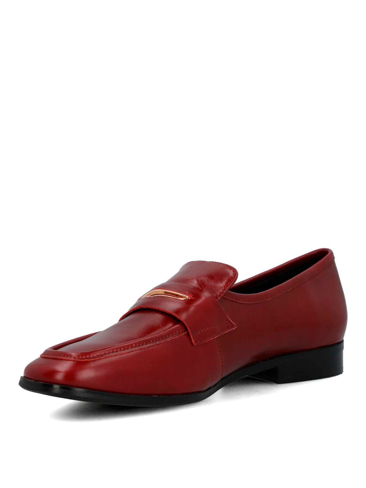 Mocasin Cuero Mujer Sulana Rojo