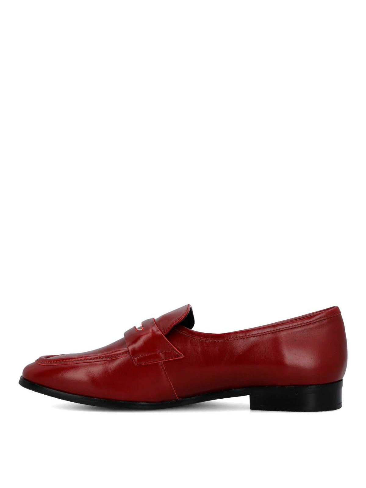 Mocasin Cuero Mujer Sulana Rojo