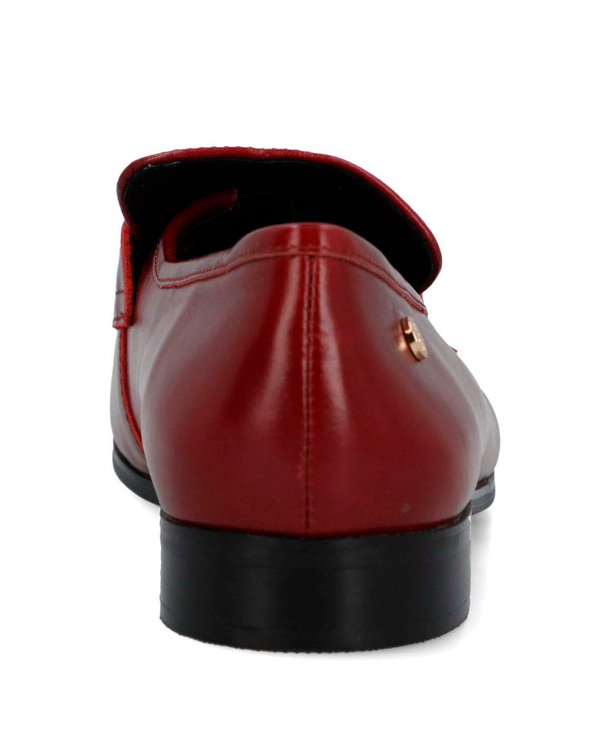 Mocasin Cuero Mujer Sulana Rojo