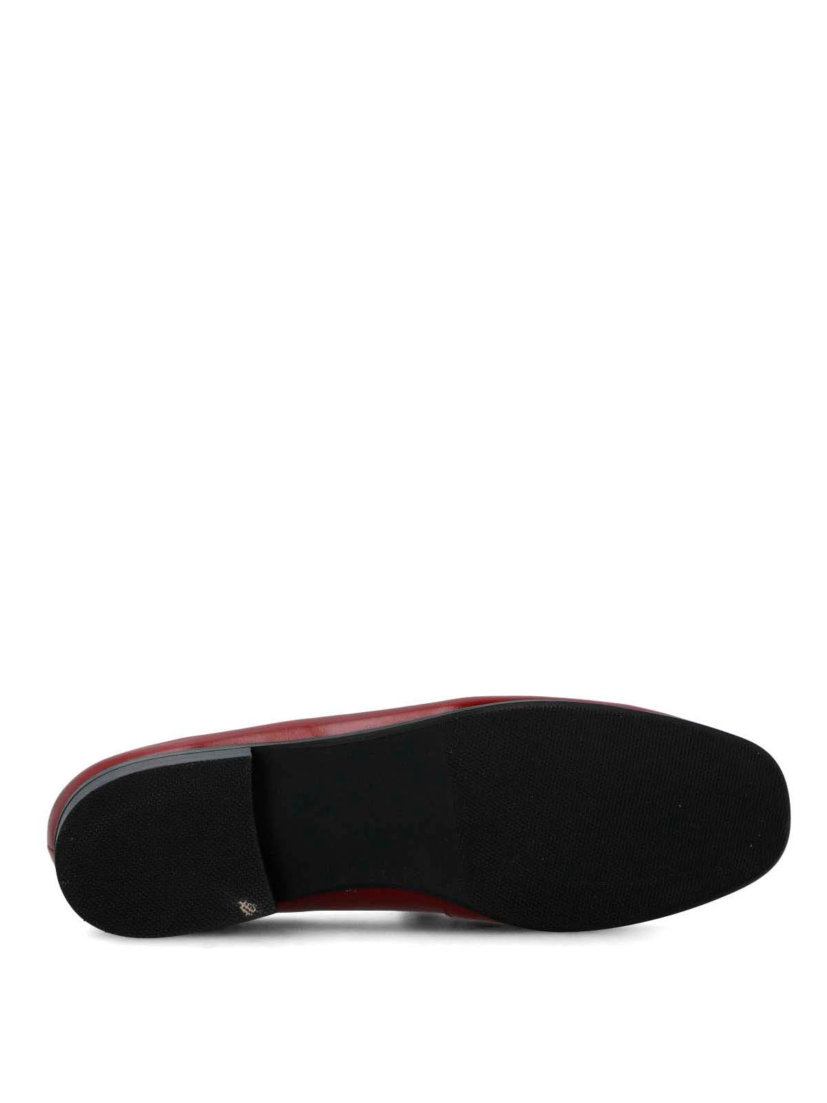 Mocasin Cuero Mujer Sulana Rojo