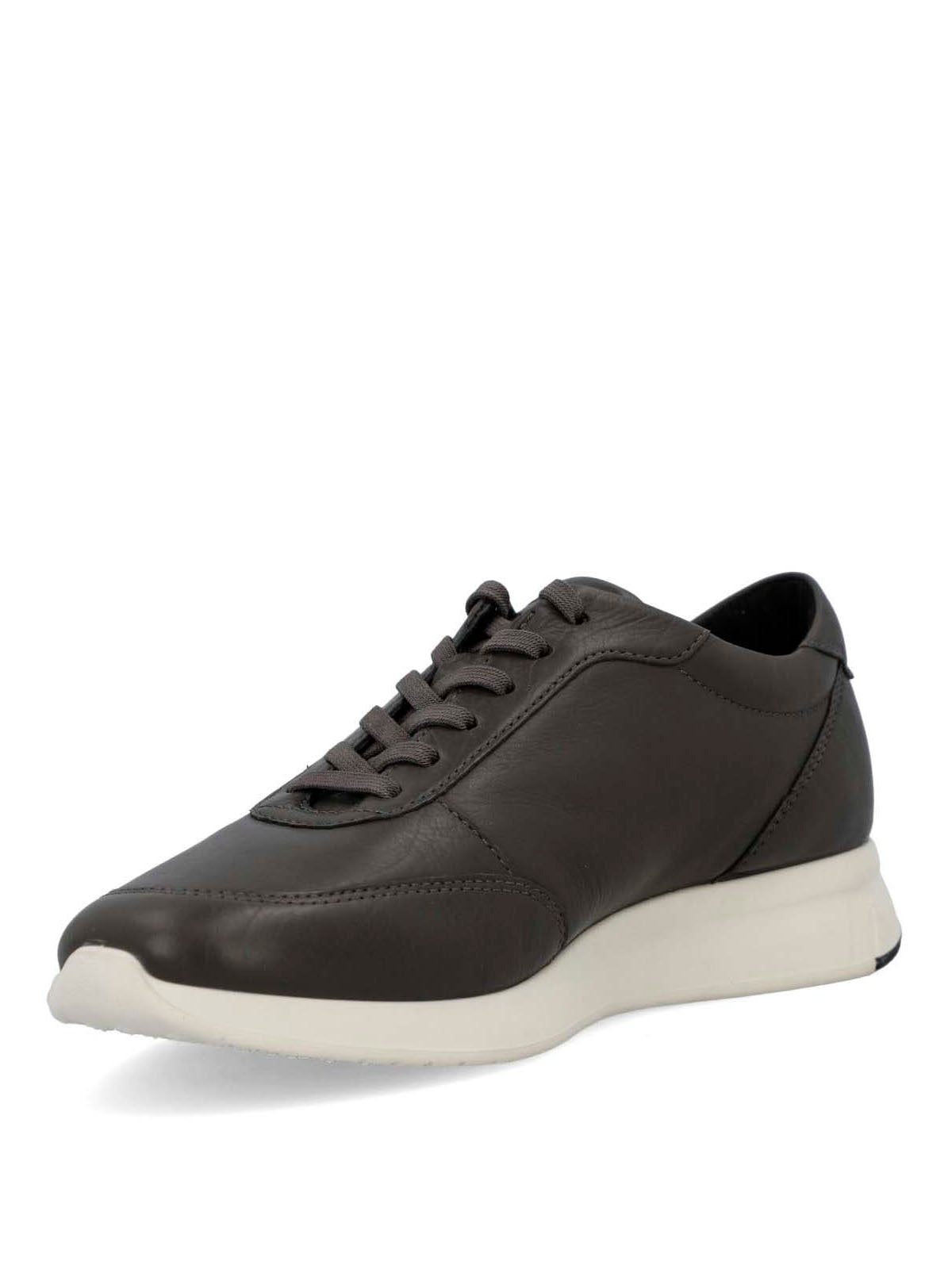 Zapatilla Cuero Mujer Kalfy Gris-Hush Puppies Chile