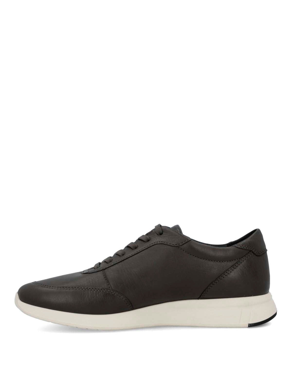 Zapatilla Cuero Mujer Kalfy Gris-Hush Puppies Chile