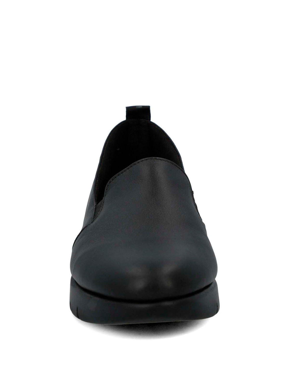 Slip On Cuero Mujer Judita Negro