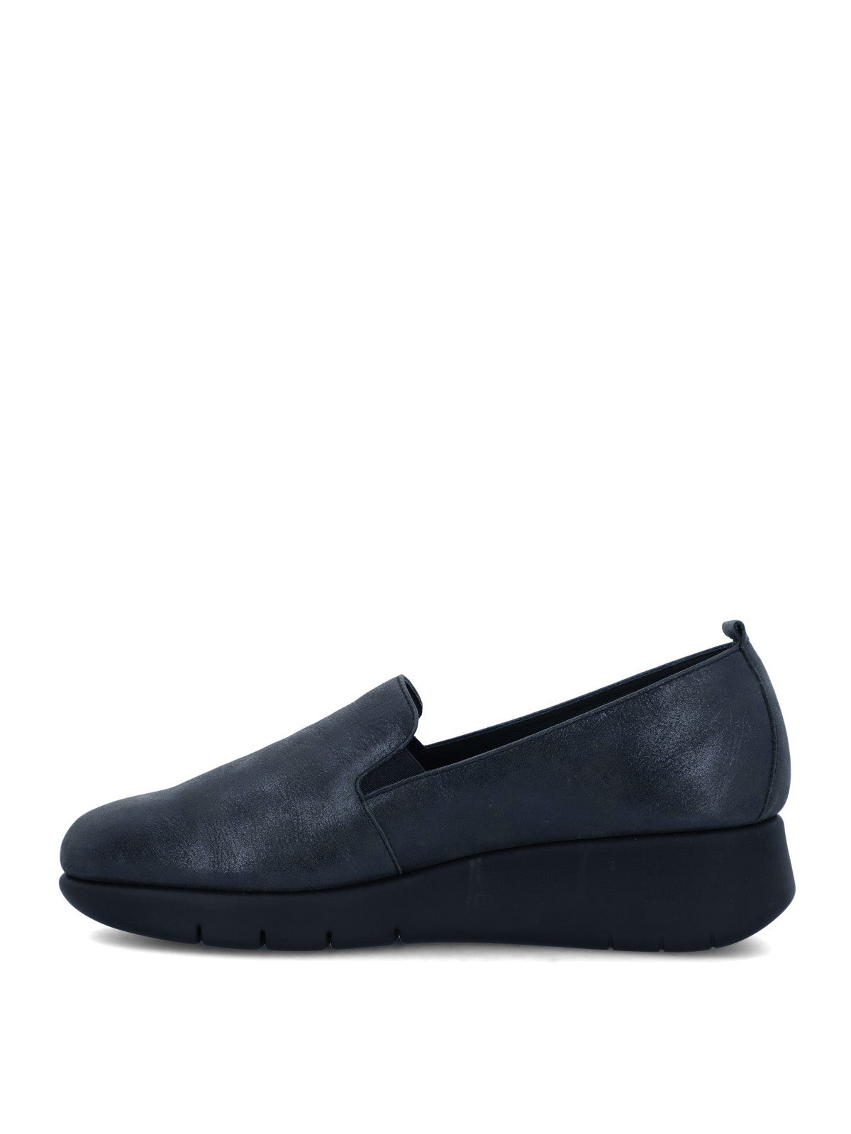 Slip On Cuero Mujer Judita Metalizado